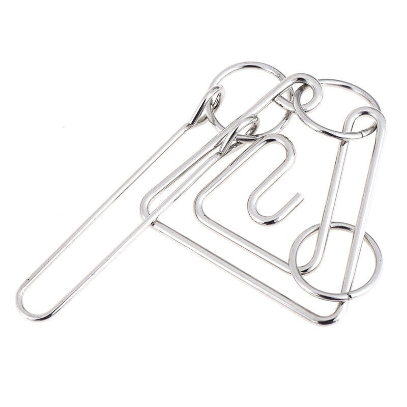 Classic Challenging Metal Wire Puzzle Brain Teaser Game for Adults Kids T sISJC