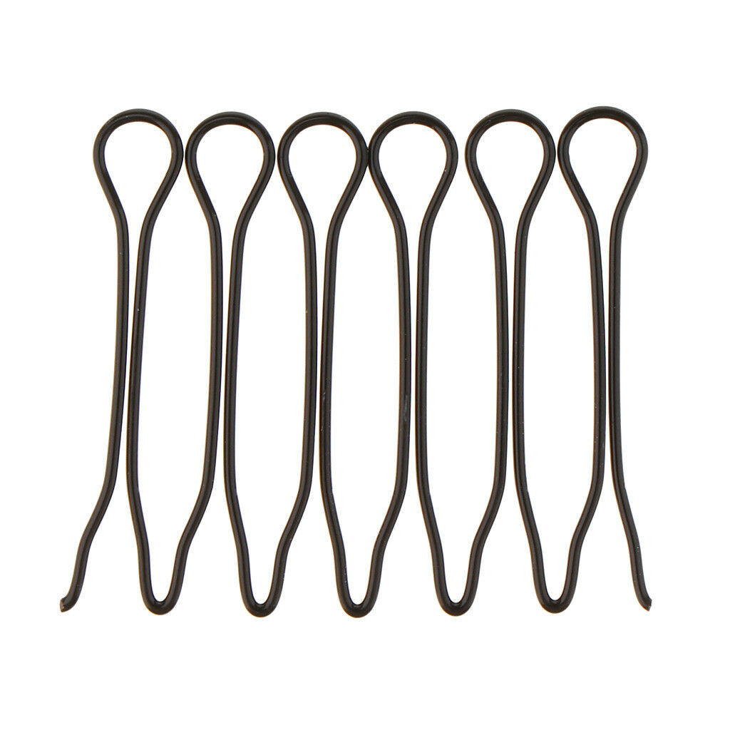 12pcs U-shaped Bun Hair Pin Clip Hair Grips Black Wavy Salon Hair Grips Pins