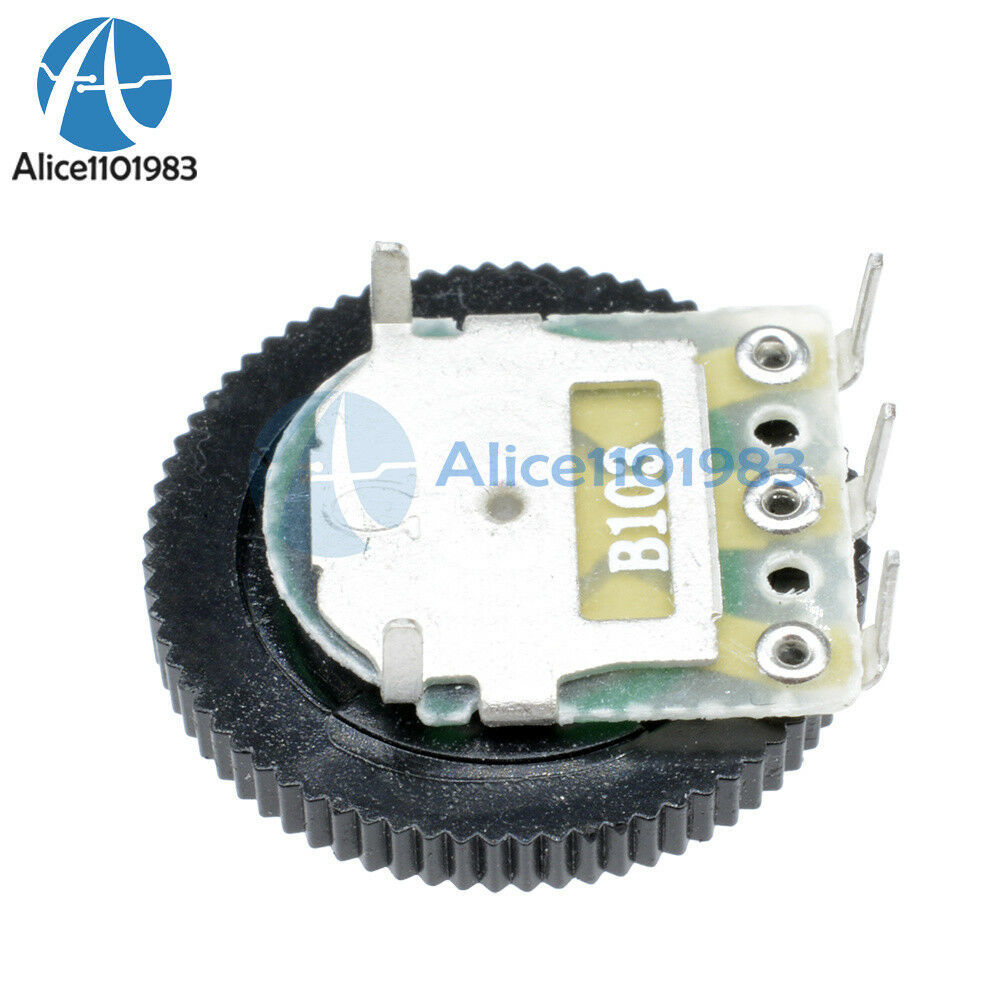 10PCS B103 10K Ohm 3-Pin Single Linear Dial Wheel Potentiometer 16MM x 2MM