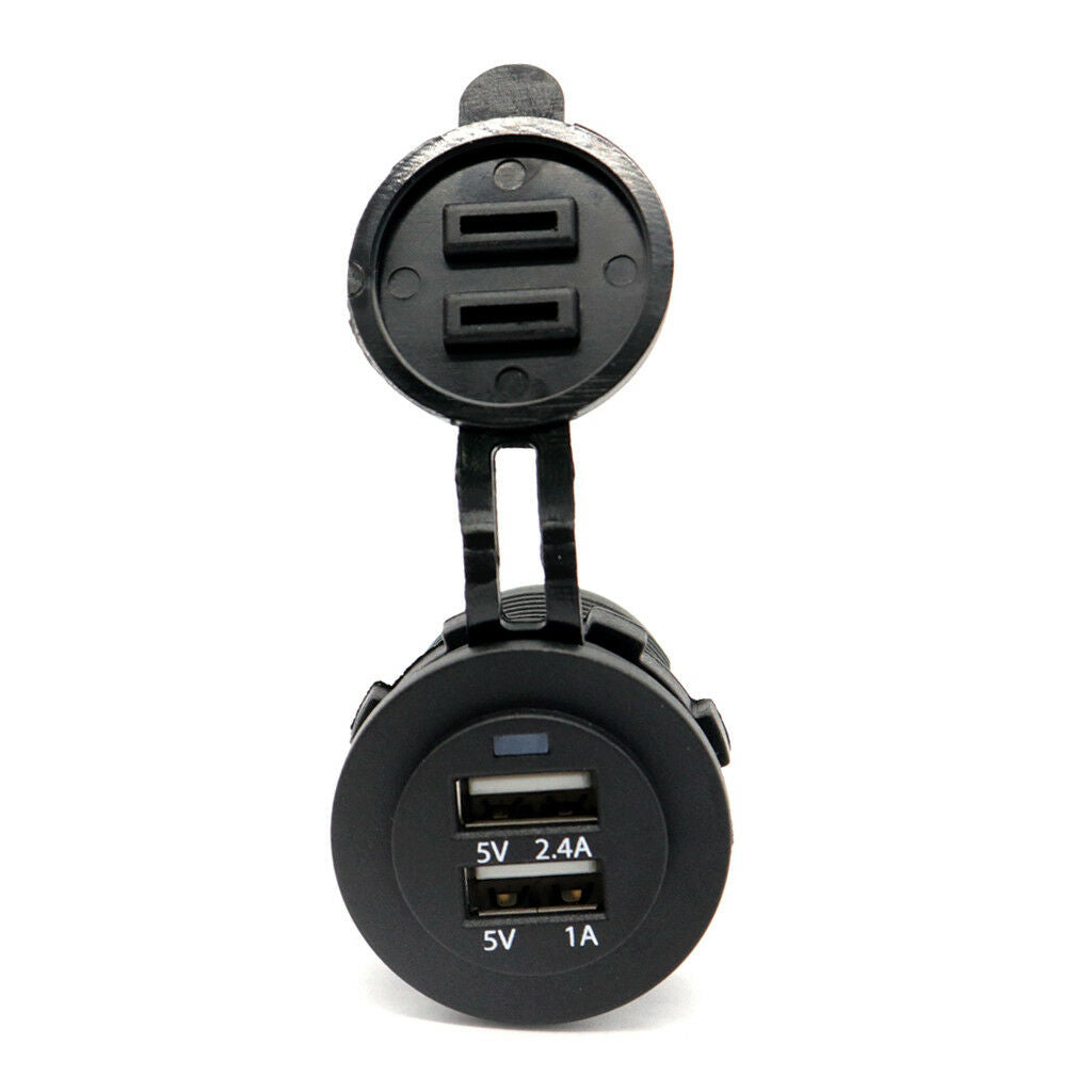 5V 3.4A Dual 2USB Charger Socket Adapter Power Outlet for ipad Car Motorcycle