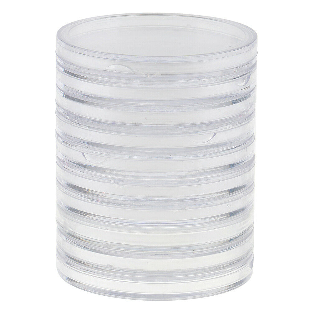 10pcs 46mm Plastic Coin Container Round Coin Case Capsules Boxes Holders