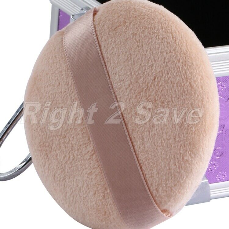 1X Round Circle Beauty Facial Face Sponge Makeup Cosmetic Powder Puff Pad Ribbon