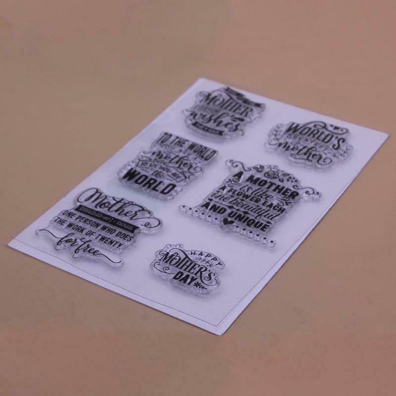 Mother's Day Silicone Clear Seal Stamp DIY Scrapbooking Embossing Photo Album