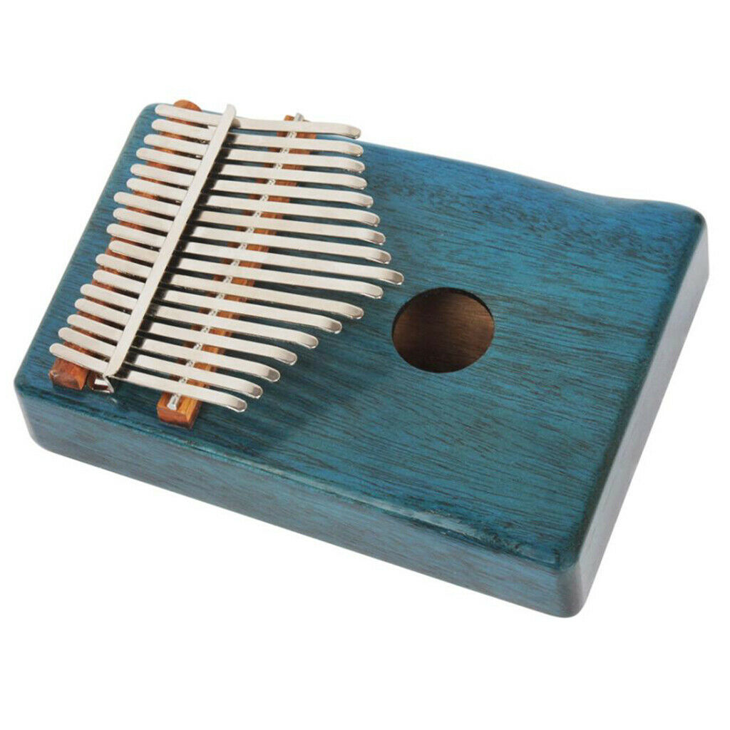 Portable Solid Mahogany 17 Key Kalimba Mbira with Bag African Musical Instrument