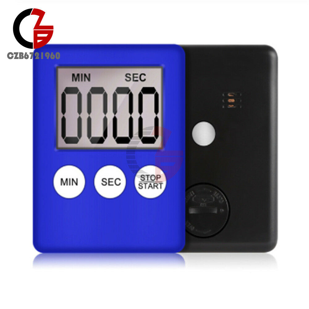 Multicolor Large LCD Digital Kitchen Timer Black Count Down Up Clock Loud Alarm