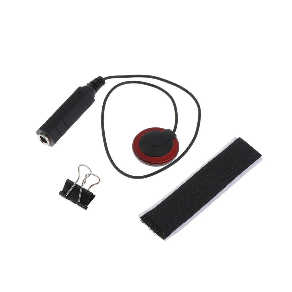 Piezo Contact Microphone Pickup with Clamp For Acoustic Guitar Violin Banjo