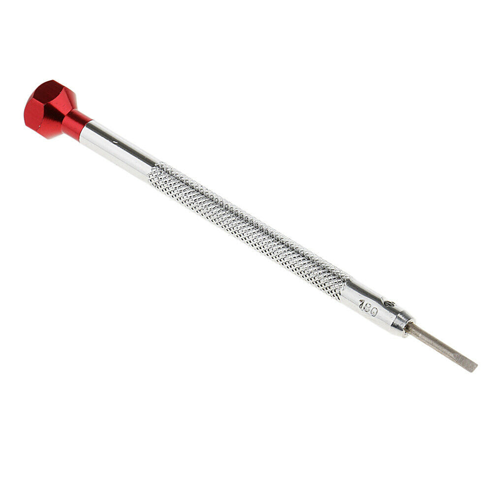 Stainless Steel Screwdriver Watch Jewelry Watchmaker Repair Tool Red 1.8