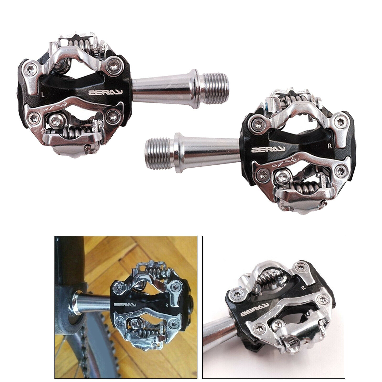 Clipless Pedals High Strength Mountain Bike Cr-Mo Cycling Pedal Refit Parts