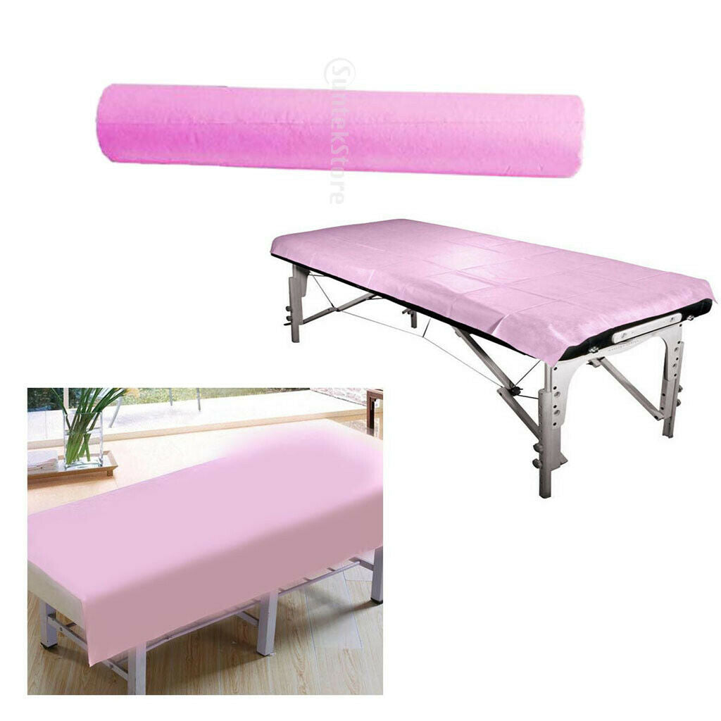 2 Rolls Disposable Sheets Non Woven Paper Sheets for Salon Supplies