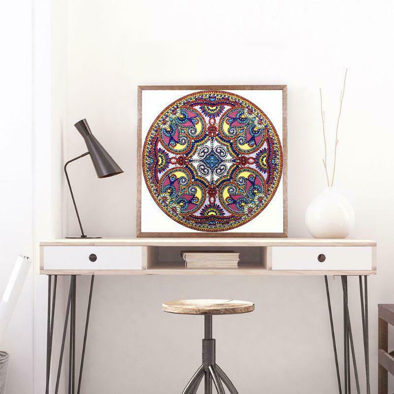 Circle 5D Special Shaped Diamond Painting Embroidery Needlework Rhinestone Cross