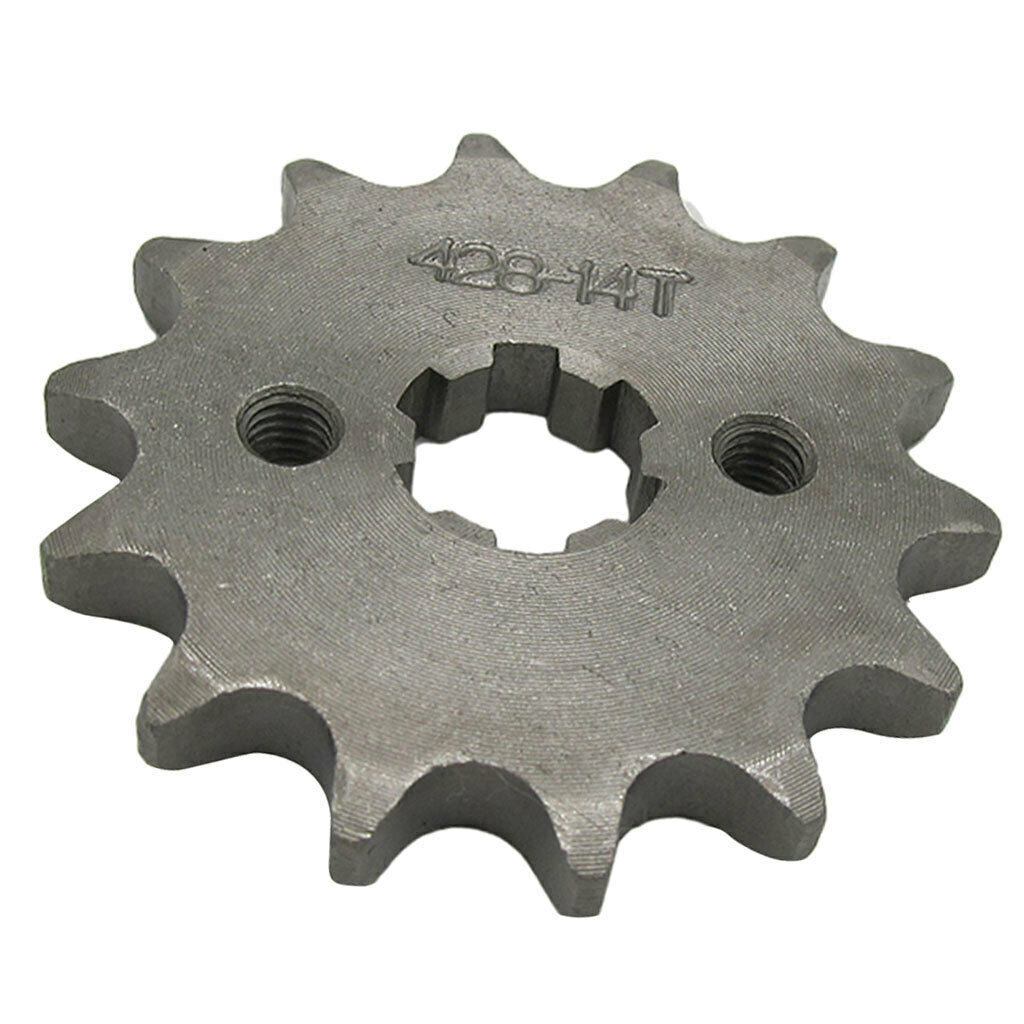 14T Teeth 17mm 428 Chain Front Sprocket Cog Pit Quad Dirt Bike ATV Buggy
