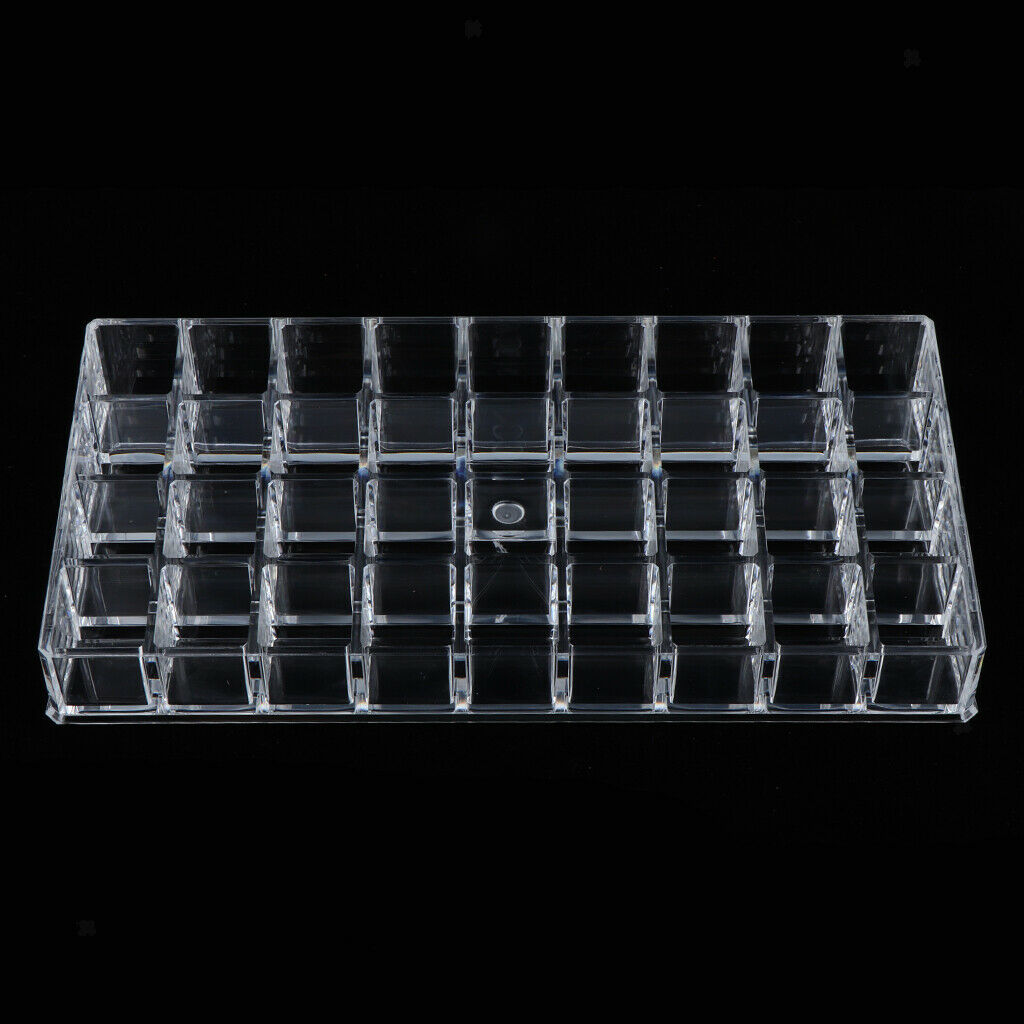 36 Spaces Clear Acrylic Lipstick Organizer Display Stand Cosmetic Makeup