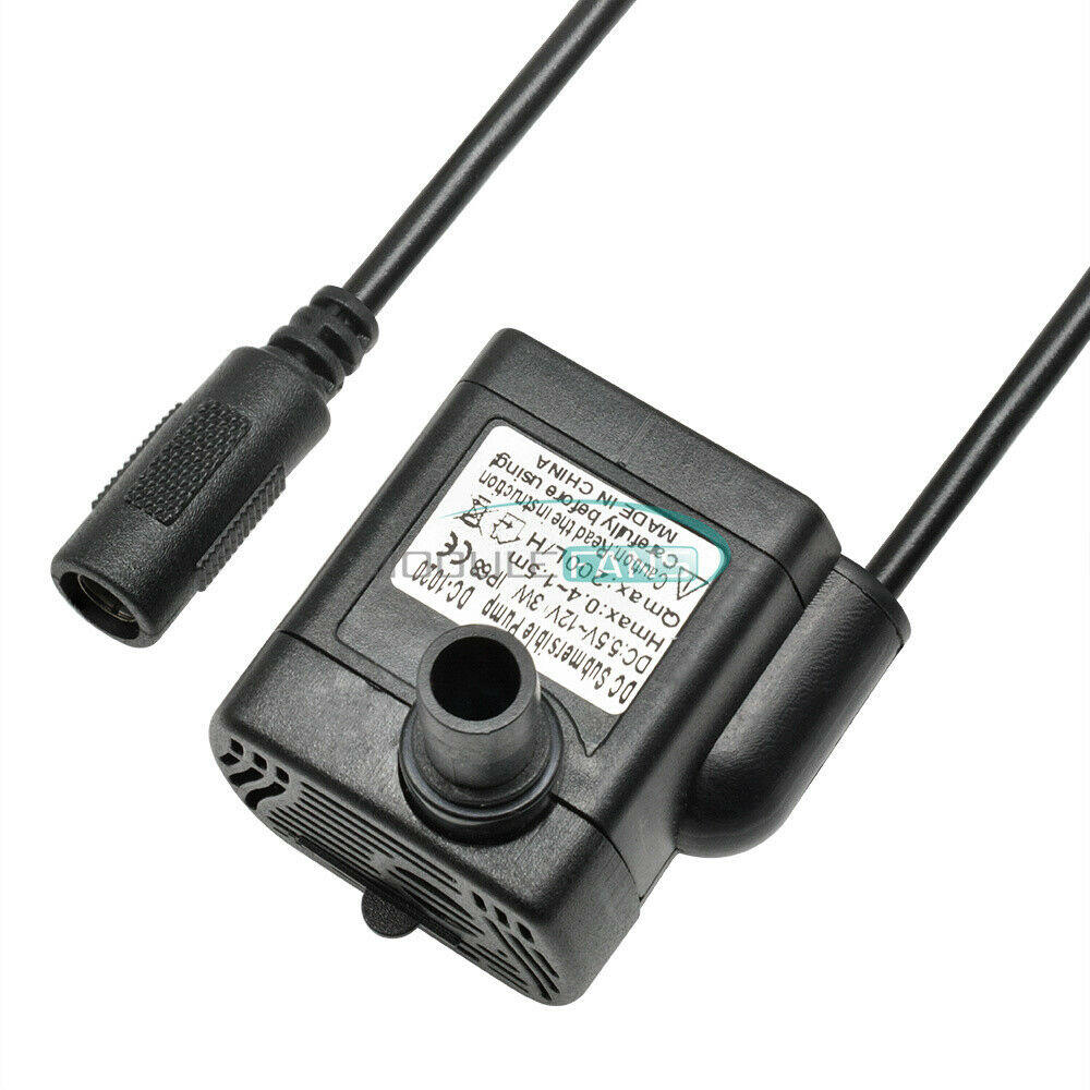 Submersible Water Aquarium Fish Tank Fountain Pond Pump DC 3W 5.5V- 12V MF
