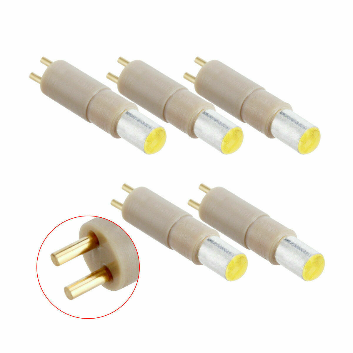 5X Dental LED Bulb Lamp Fit Fiber Optic High Speed Handpiece CX261-1 40,000 lux