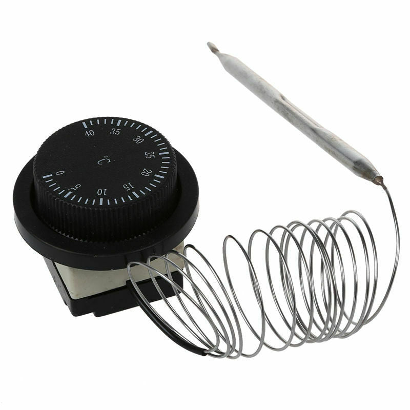 1NC 1NO AC 250V/380V 16A 0-40C Temperature Control Switch Capillary ThermostatV9