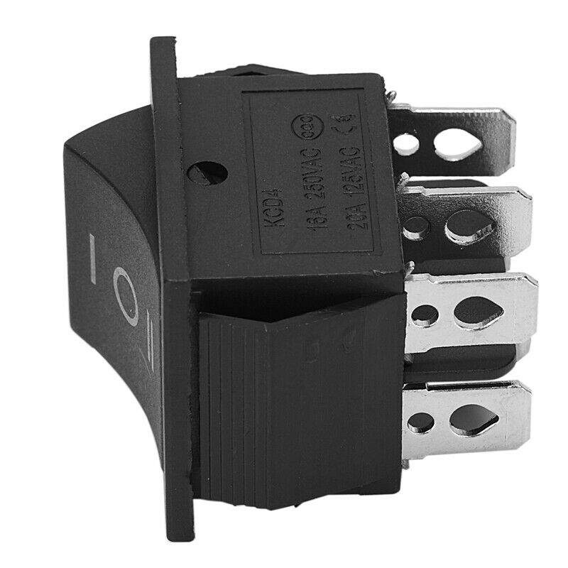 6-Terminals 3 Position ON/OFF/ON DPDT Boat Rocker Switch 16A 250VAC 20A 125VACV4