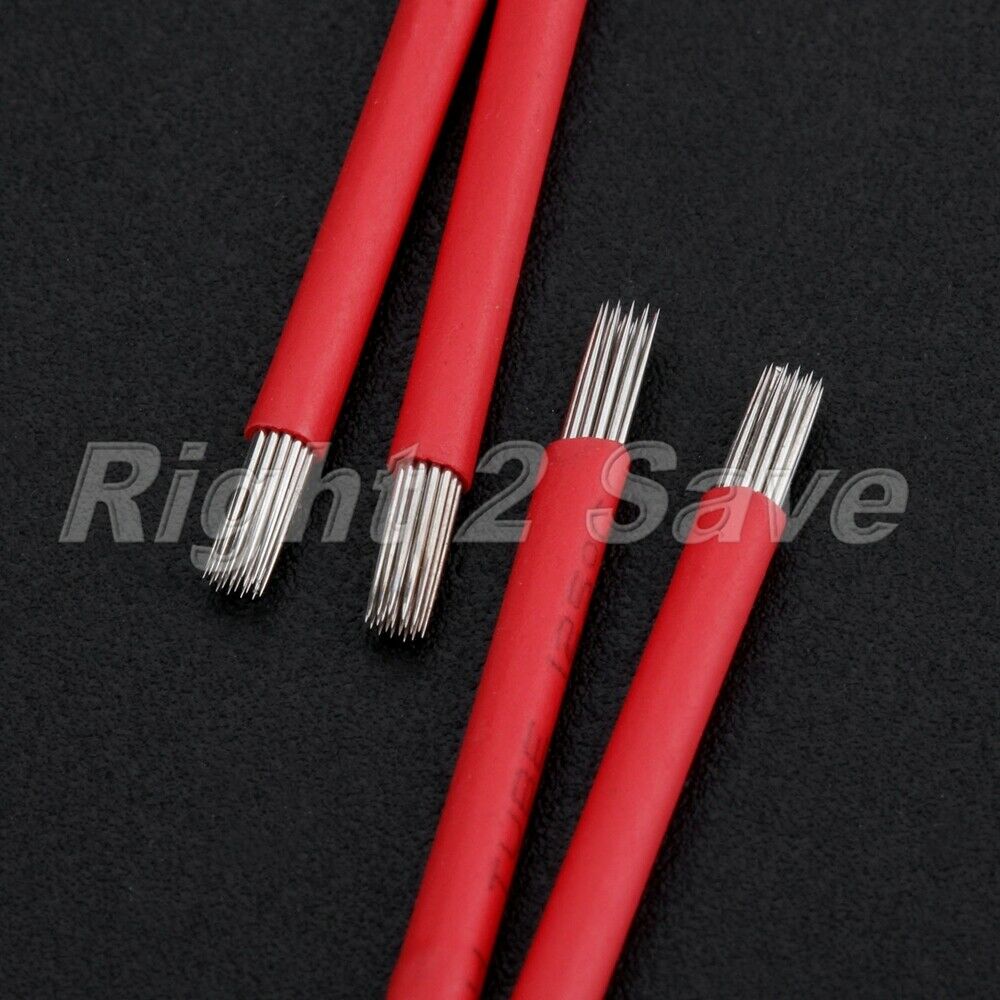 10pcs Microblading Eyebrow Pen Needle Manual Pen 21pin Round Fog Tattoo Blades