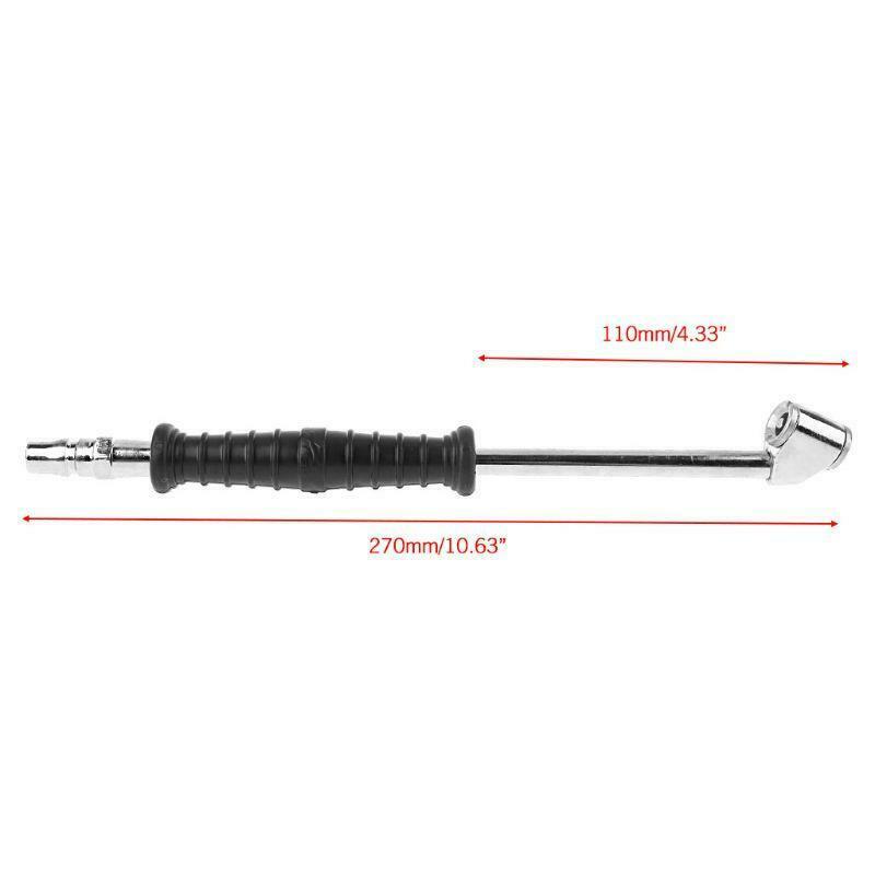 New Auto Car Motorcycle Long Reach Tire Air Inflator Dual Head Type Chuck Valve