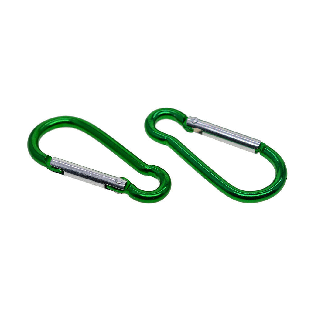 20x Rock Carabiner Screw Locking Aluminum Outdoor Climbing D-Shape Lock