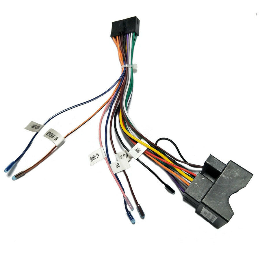 Car Stereo 20 PIN Wiring Harness Connector Adapter 1din/2din Power Cable Harness
