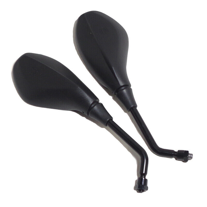 2X Motorcycle Motorcross Chopper ATV Bikes 10mm Black Rear View Side Mirrors