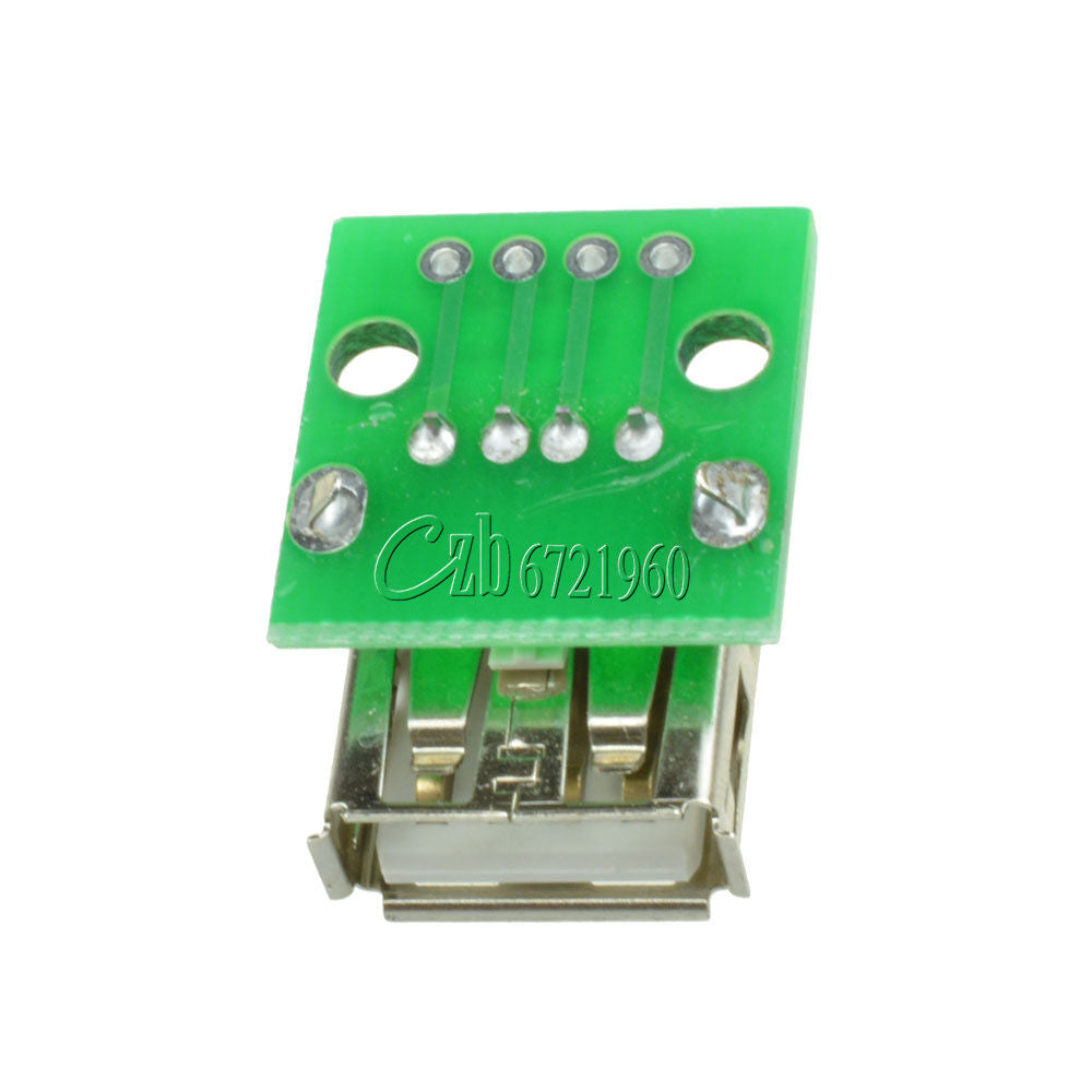 2PCS USB Female Port Connector Breakout Board 5V Power 2.54mm Header for Arduino