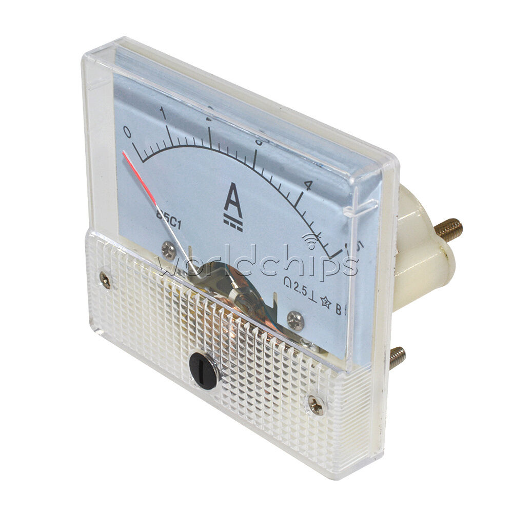 Analog AMP Current Panel Meter DC 0~5A Ammeter 85C1 Brand New