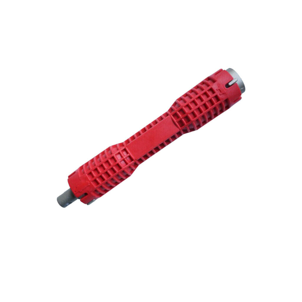 Faucet and Sink Installer Tool Pipe Wrench Plumbing Tool  Dual Head Red