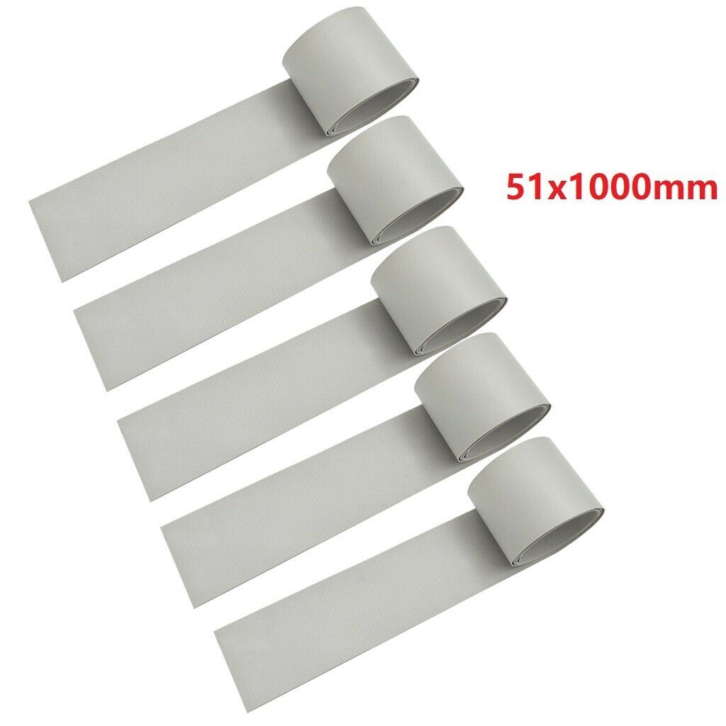 5pcs PVC Patch Repair Kit for Inflatable Marine Boat Kayak Gray 51x1000mm