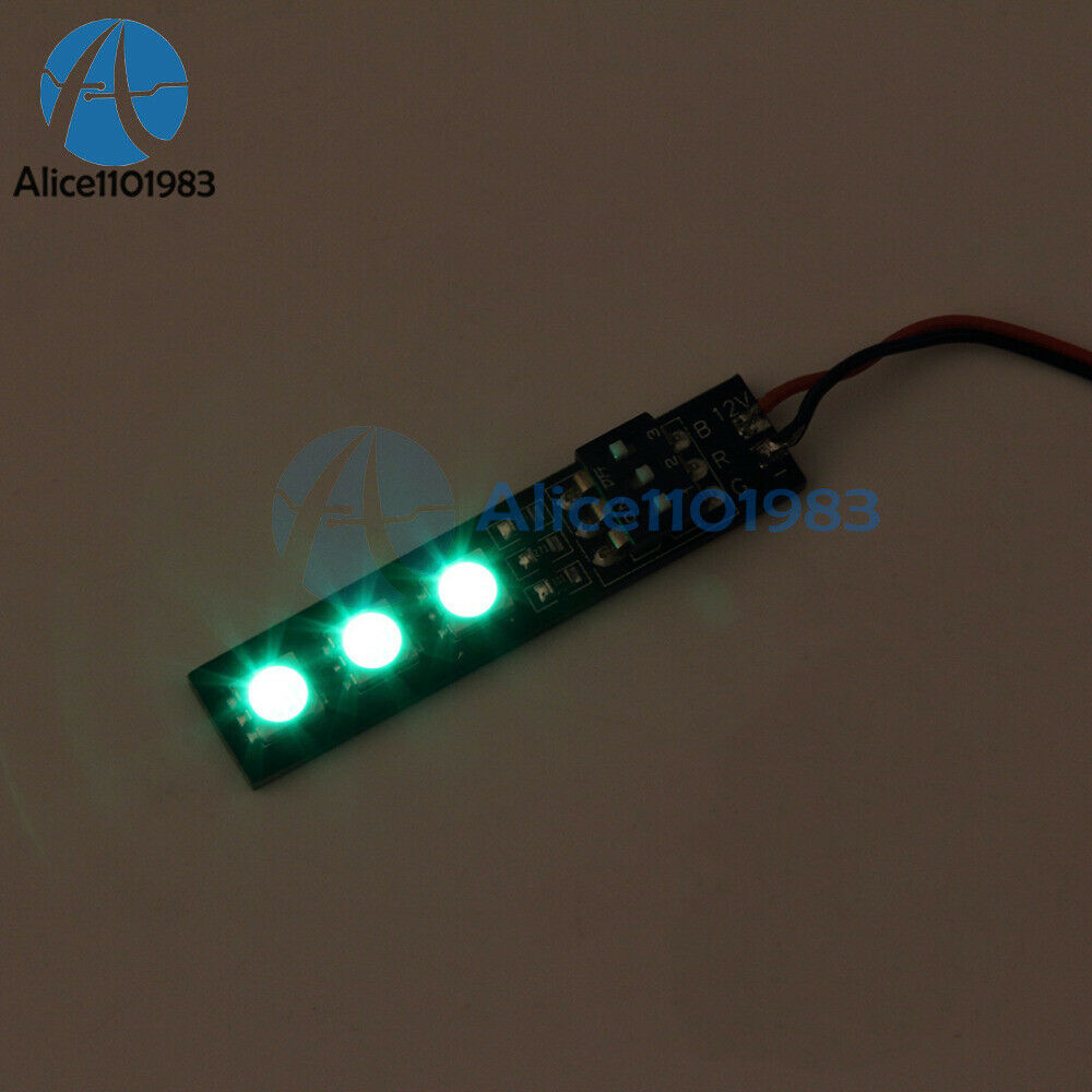 2PCS RGB 5050 3-LED Light  Board 5V 3S 4S 7 Colors Switch for RC 250 QAV250 FPV