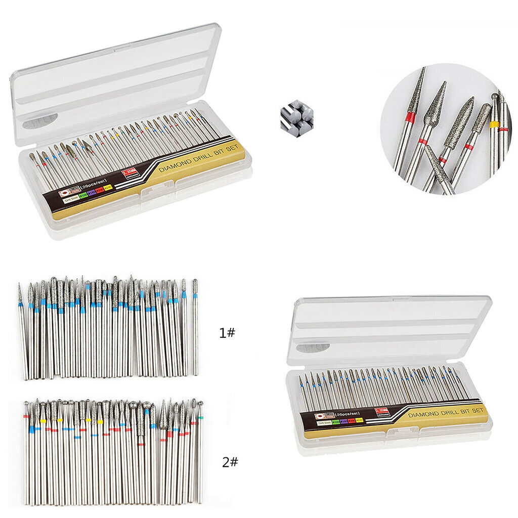30 Pieces Tungsten Steel Nail Drill Bits for Nail File Manicure Pedicure 01