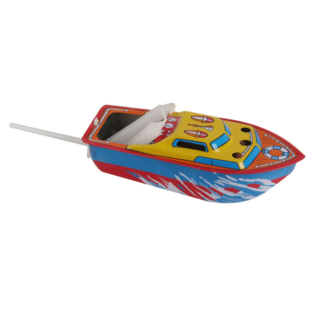 Classic Heat Steam Candle Powered Boat Ship Speedboat Gift for Office Home