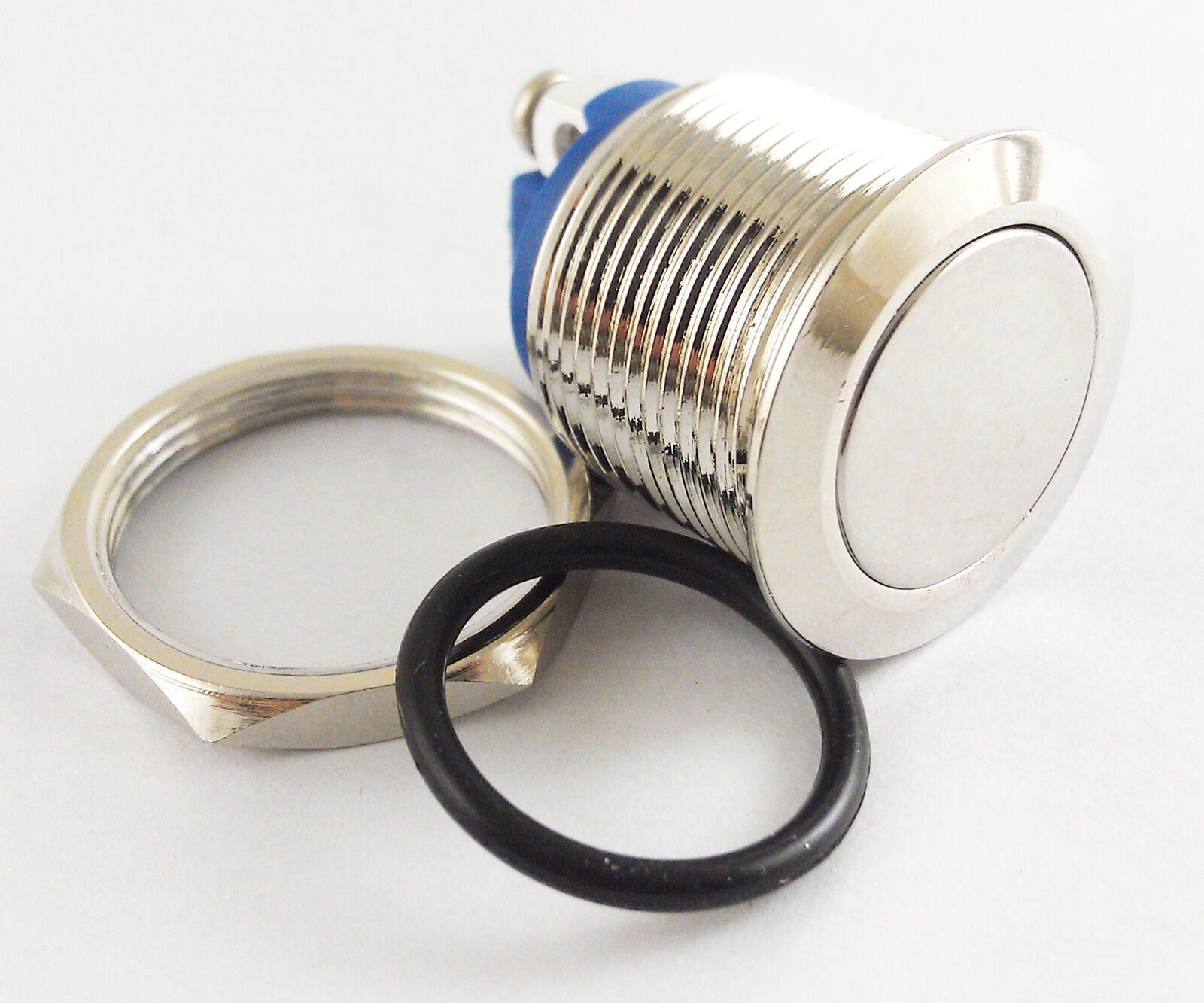 10pcs 250V 19mm QN19-A1 Metal Flat Top Push Button Momentary Waterproof Switch