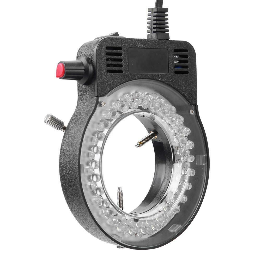 Plastic 56LEDs 60000LM 4.5W Adjustable Microscope LED Ring Light Illuminator