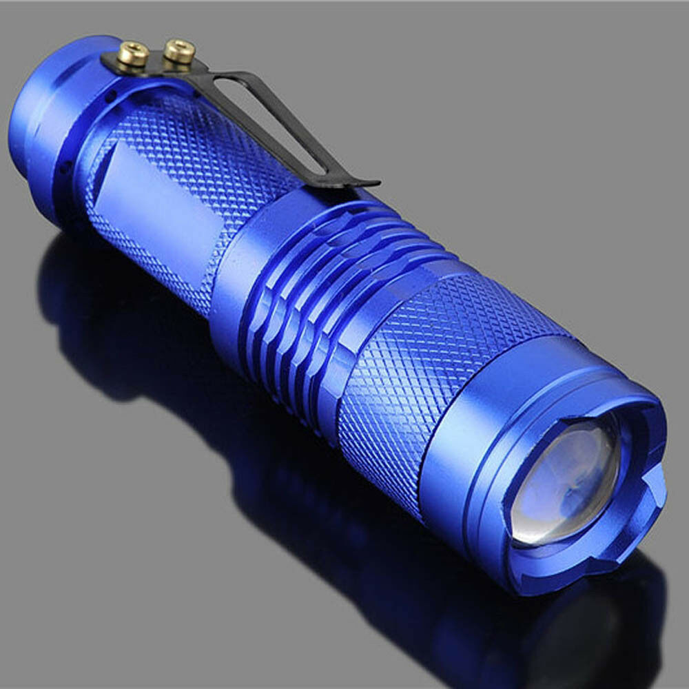 Portable Mini Q5 Zoomable 1200 Lumen LED Flashlight Torch Lamp 9.4cm