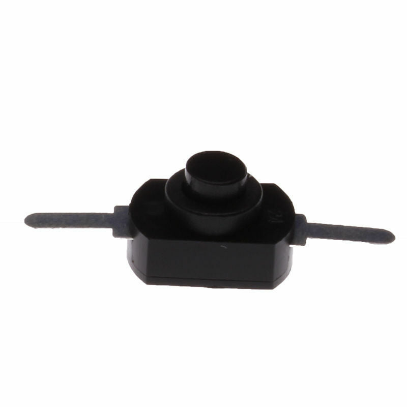 10Pcs 1A 30V DC 250V Black Latching On Off Mini Torch Push Button Switch L49