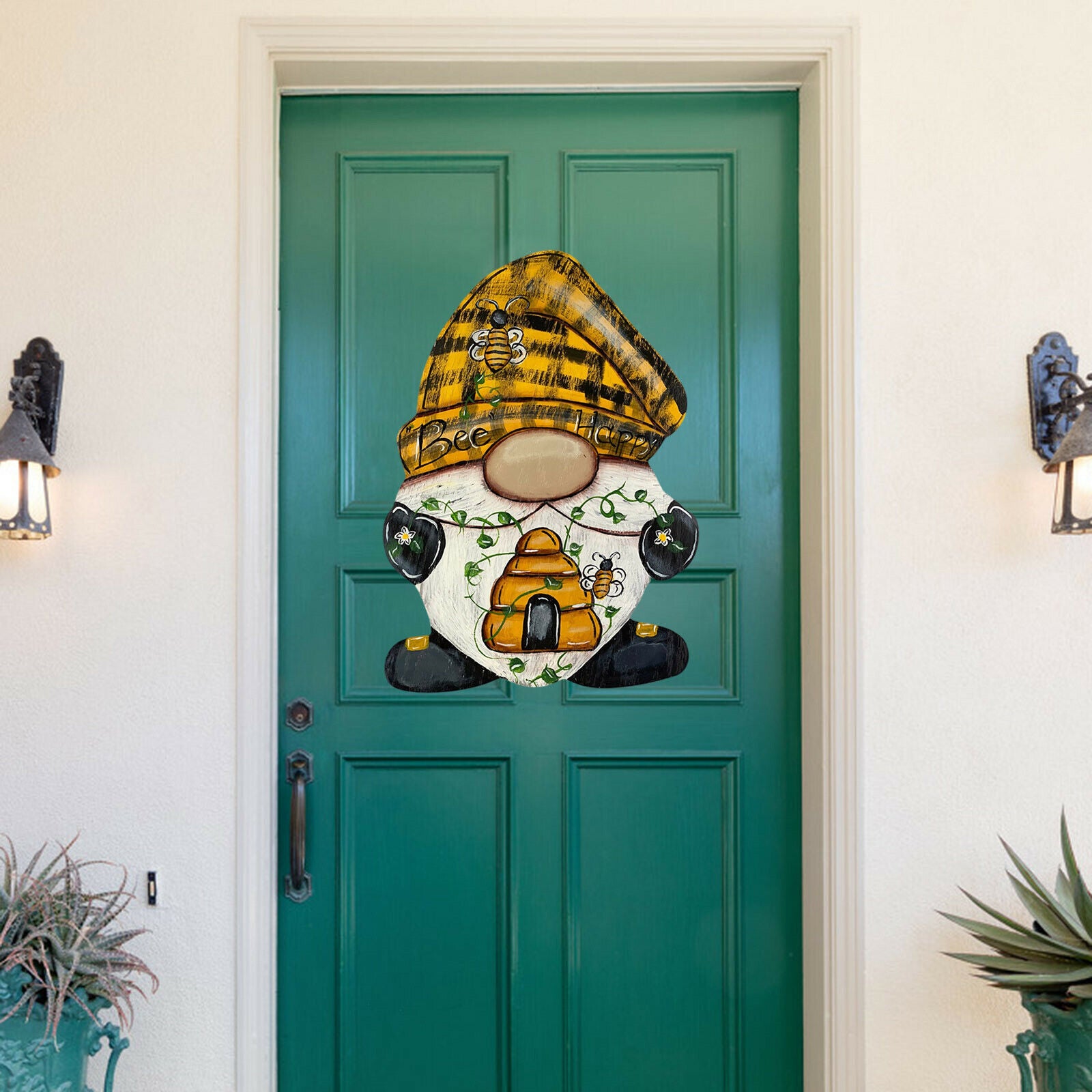 Acrylic Decorative Door Sign Gnome Sign Home Outdoor Garden Decoration