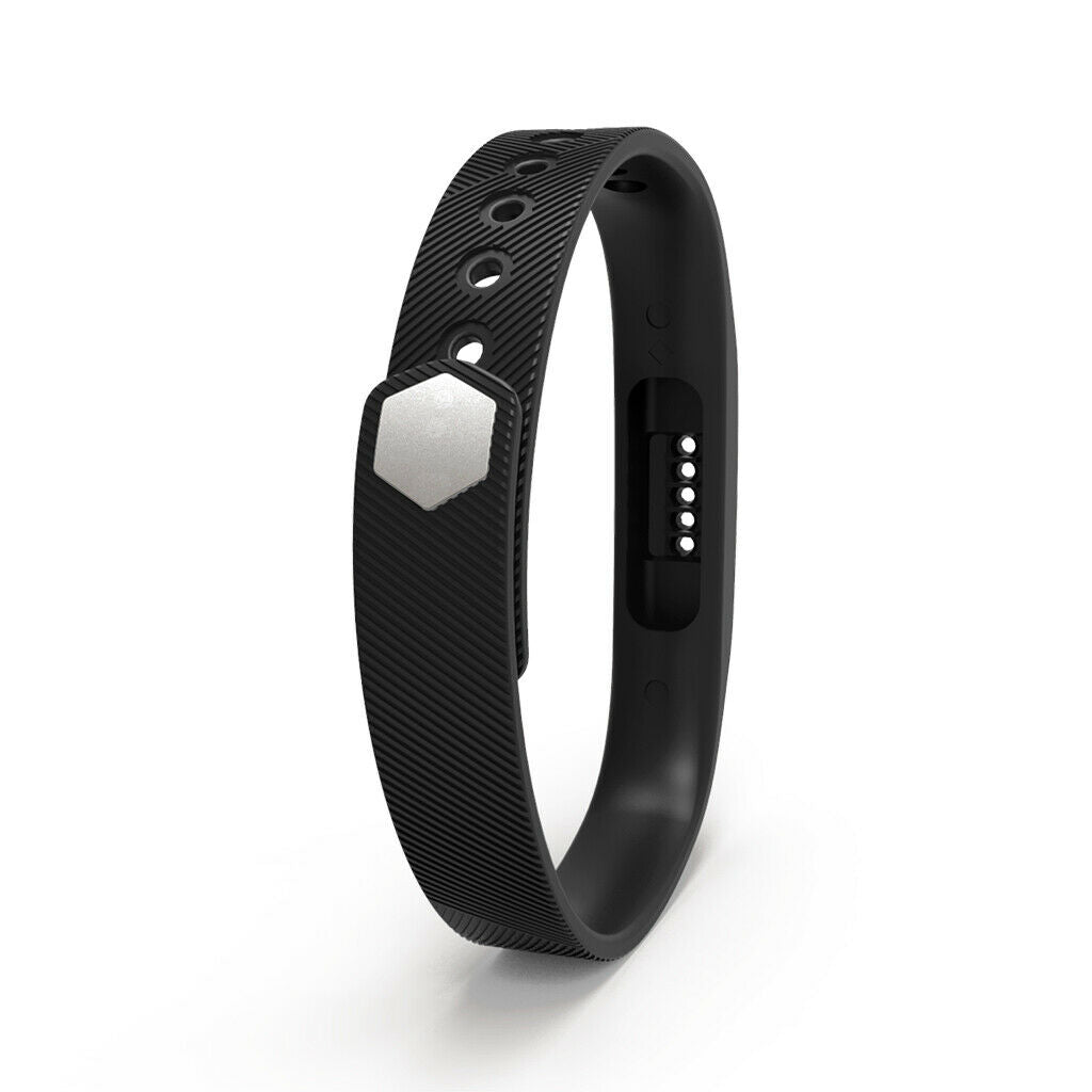Silicone Replacement Wrist Band Strap Bracelet For  Flex 2 Black