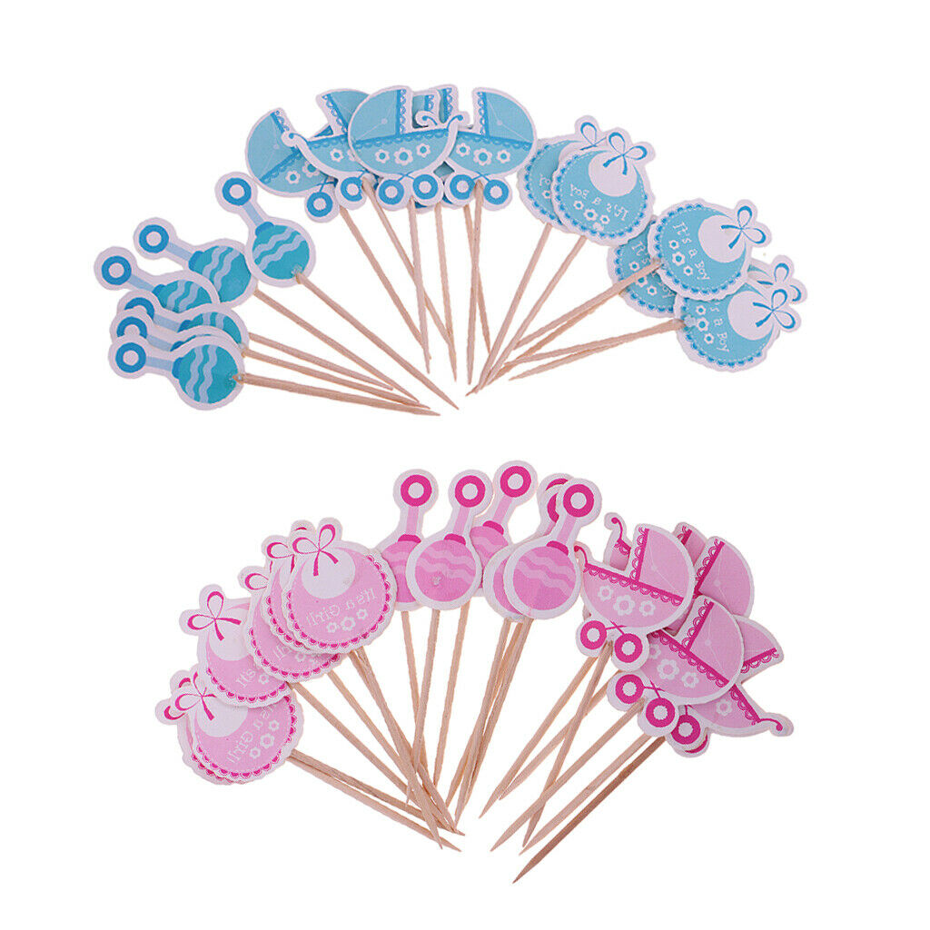 36pcs cake topper cake topper baby boy and girl baptism