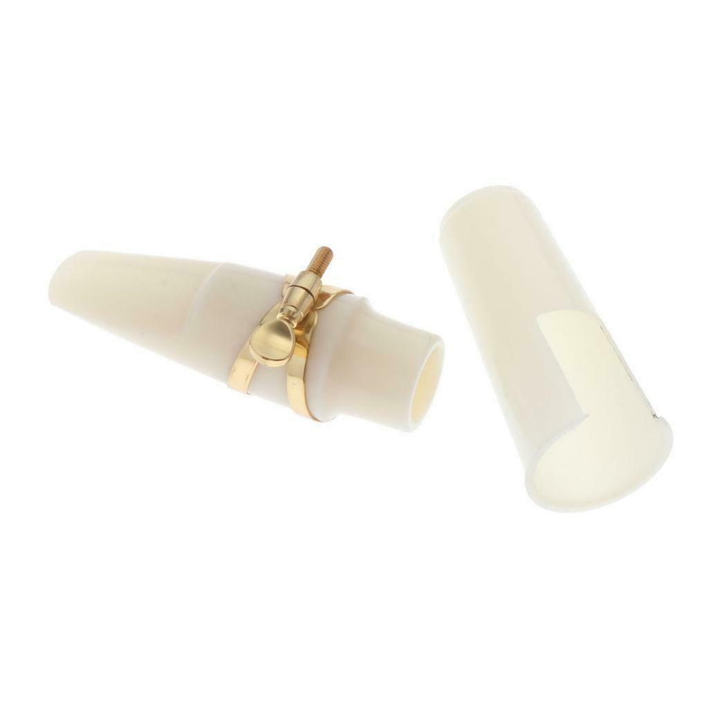 White Alto Saxophone Mouthpiece Ligature Kit Woodwind Musical Insrument Accs