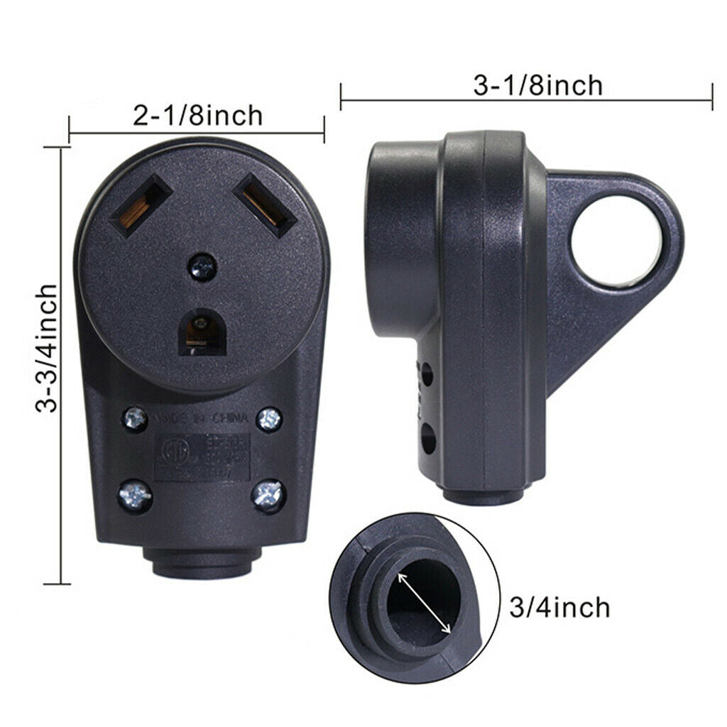 Female Socket Replacement Plug 125V 30A Receptacle Plug for American RV