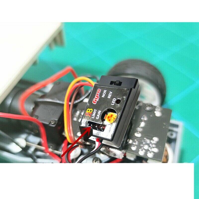 Mini Gyro Gyroscope for WPL D12 1/10 RC Car Drift Racing Car Stee Output IntegY7