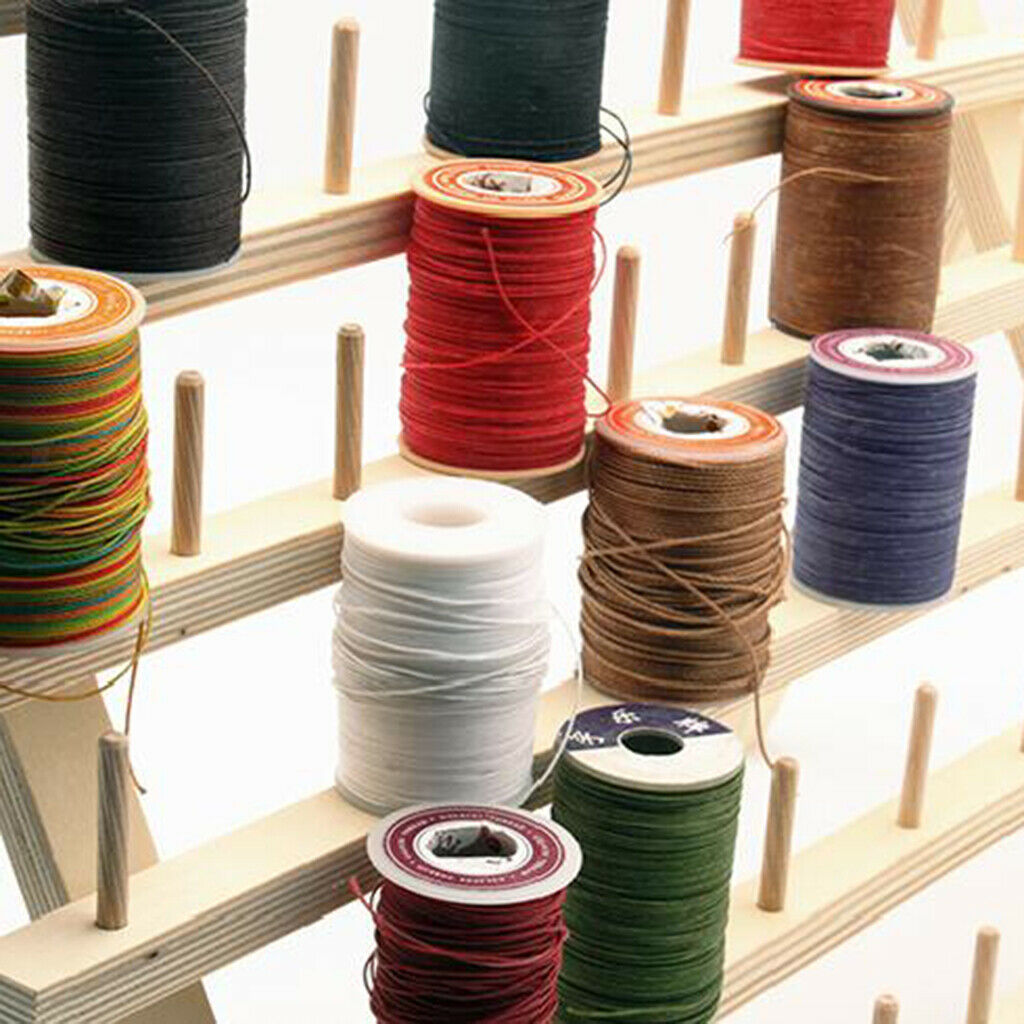 48-Spool Wooden Cord Thread Rack/Holder Stand Spool Organizer Embroidery