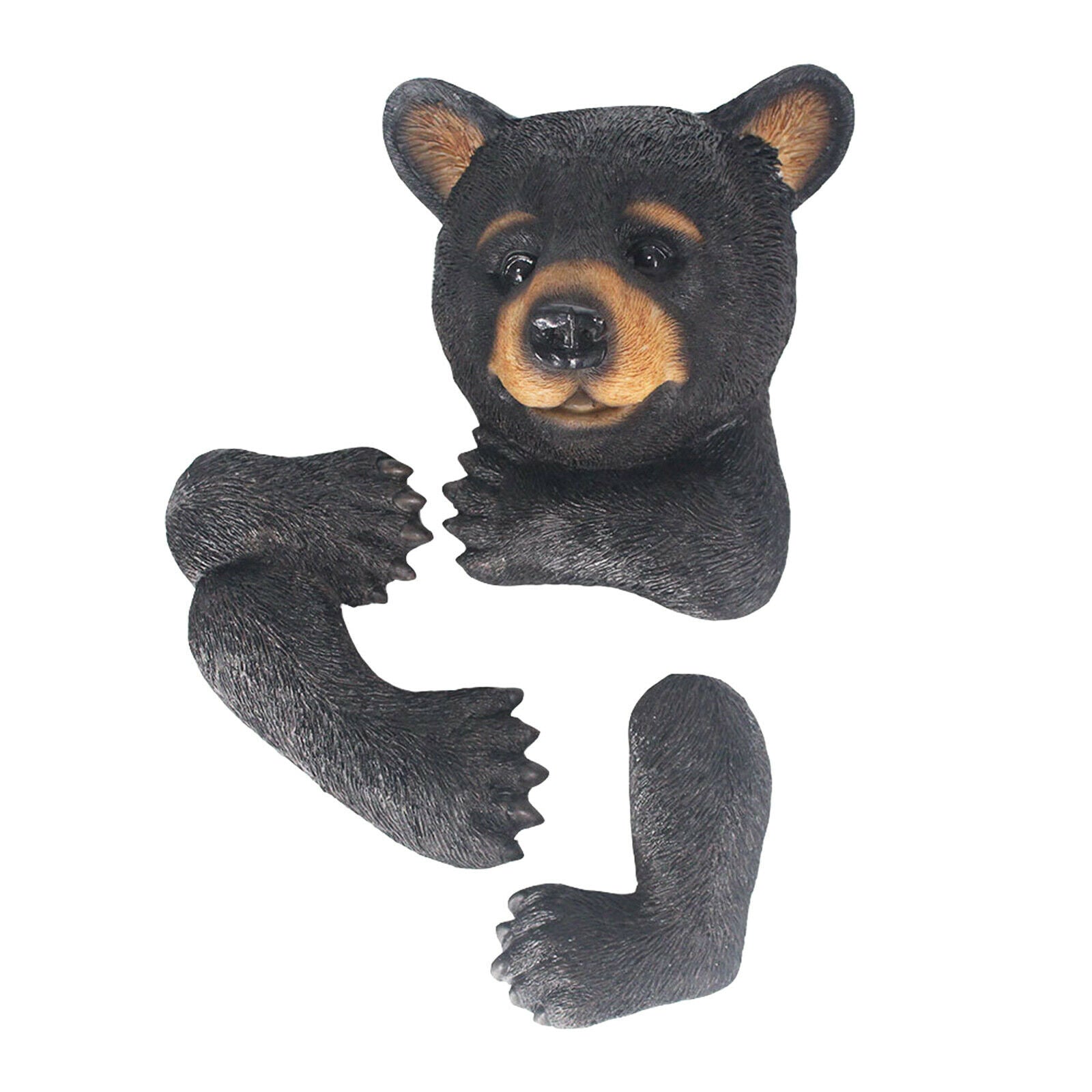 Black Bear Tree Hugger Hanging Sculpture Home Garden Decor Adults Kids Toys