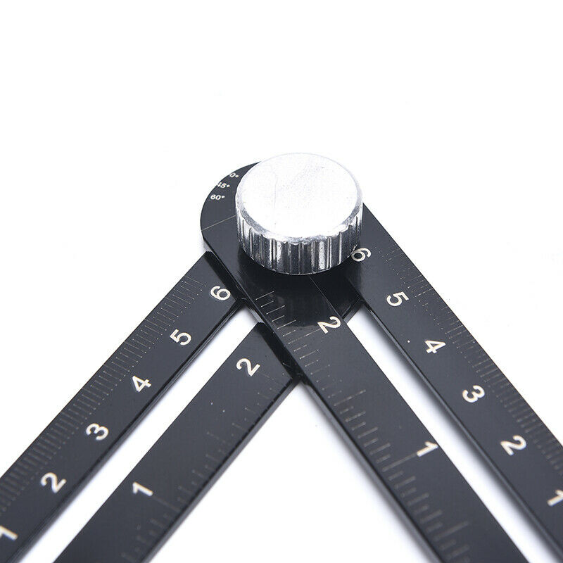 6-fold Aluminium Alloy Angle Ruler Finder Measuring Ruler Perforated Mold Tool