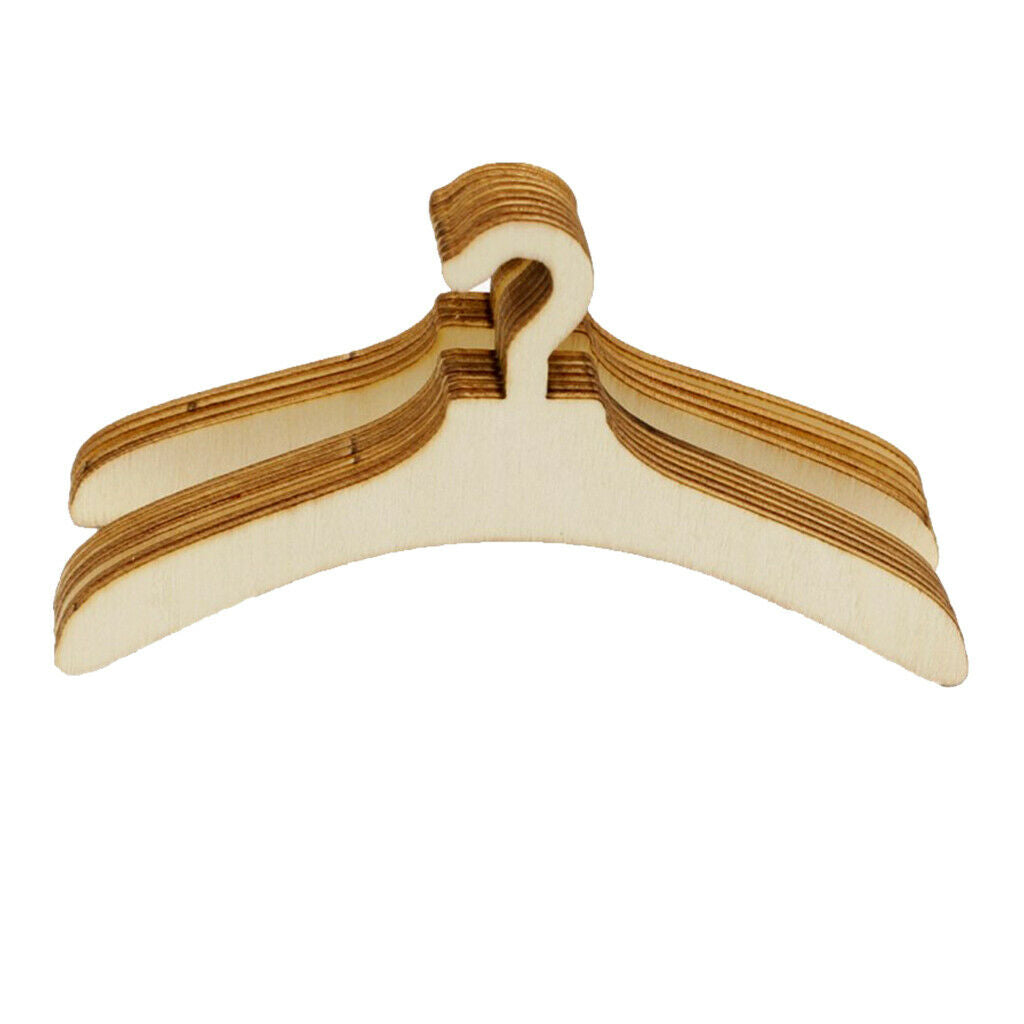 20 Pieces Plywood Wooden Clothes Hangers for  House Furniture