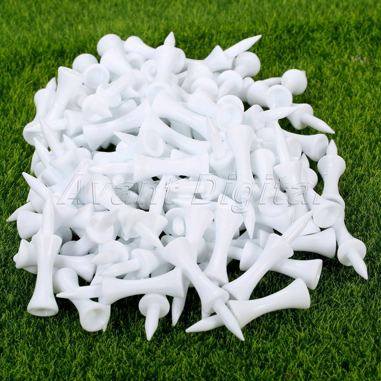 New 48mm Golf Tees Step Down Plastic Graduated Castle Tee Height Control 100pcs