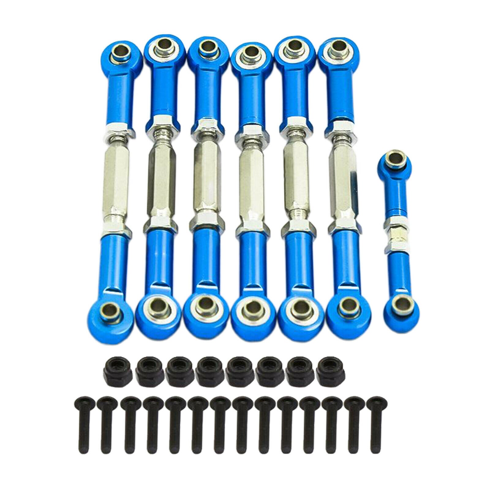 Metal Full Set of Adjustable Tie Rods Turnbuckles 3644 Fits Traxas Slash 2WD