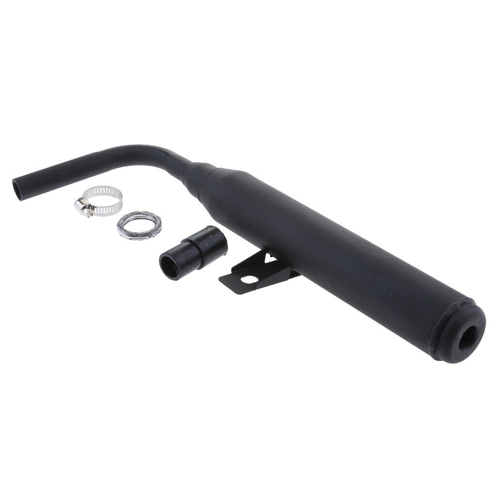 Metal Exhaust Muffler Silencer Pipe Assembly Kit, Replaces Parts for Yamaha PW50