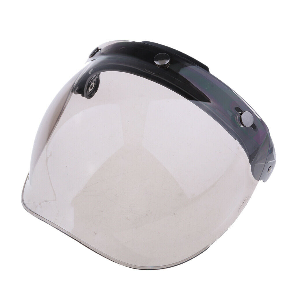 Universal Motorcycle 3-Snap Helmet Visor Shield Flip Up Down Lens Color#2